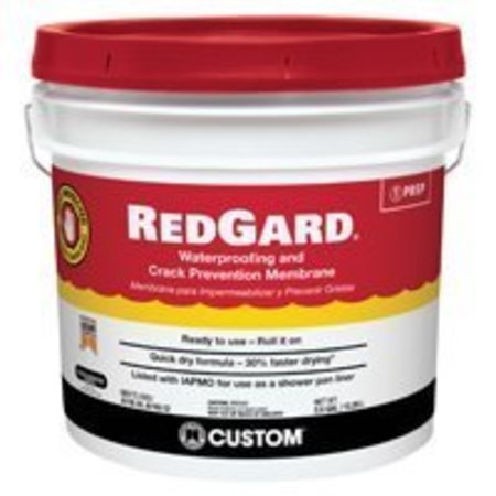 CUSTOM BUILDING PRODUCTS CUSTOM REDGARD LQWAF3 Waterproofing and Crack Prevention, 3.5 gal Pail, Liquid, Red LQWAF3